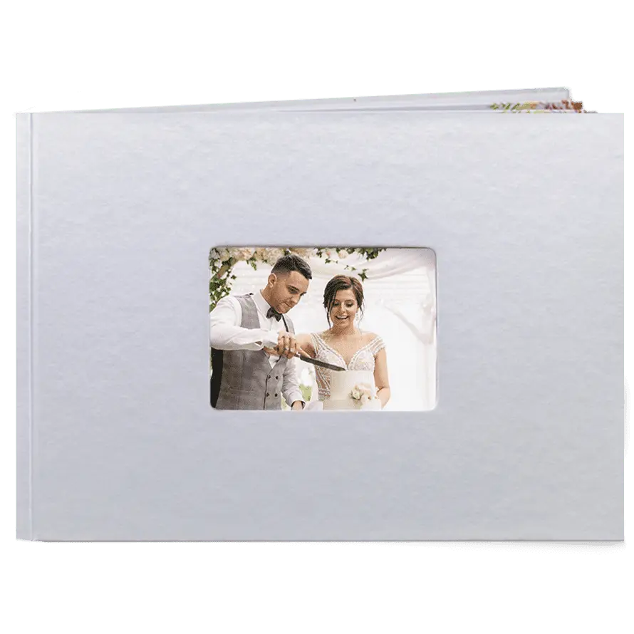 Fotokniha A4 šířka v perleťové barvě